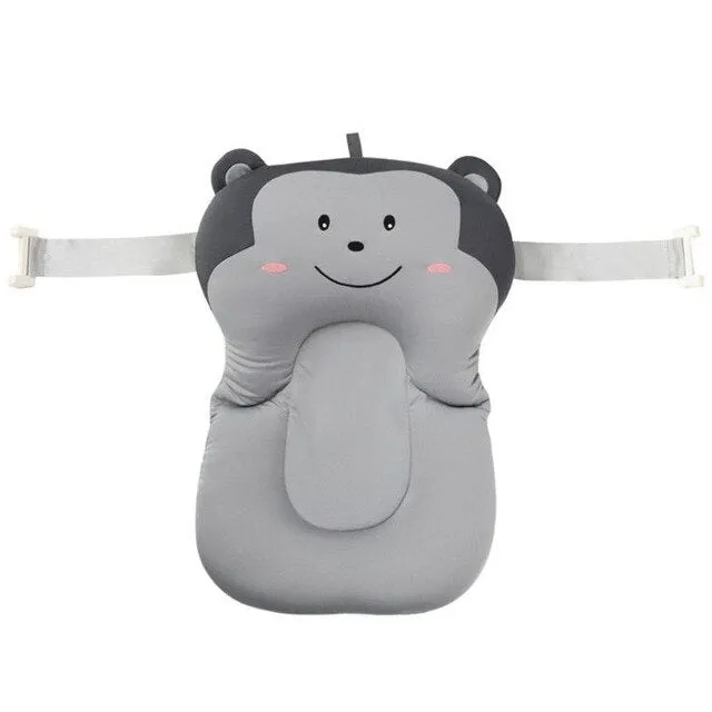 Cartoon Newborn Baby Shower Mat Portable Infant Bath Tubs Air Cushion Kids Bathtub Floating Pad Non-Slip Bathroom Bathing Mats