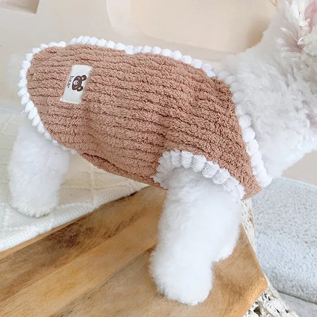 Cute Button Through Pet Jacket Vest