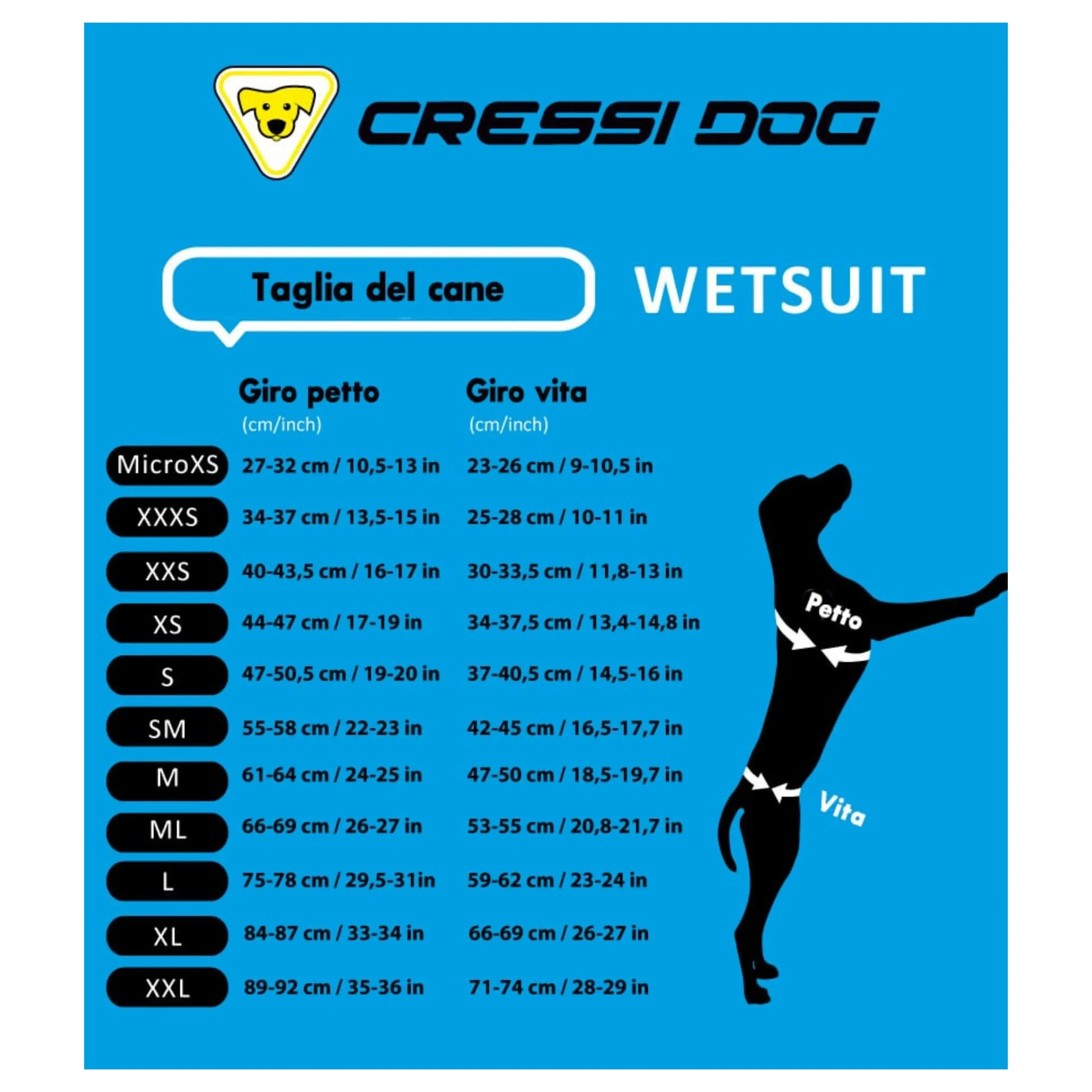 Dog Wetsuits Medium Sizes | CRESSI DOG