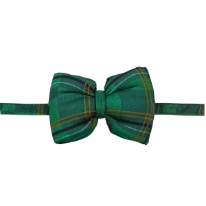 Green Plaid Bow Tie
