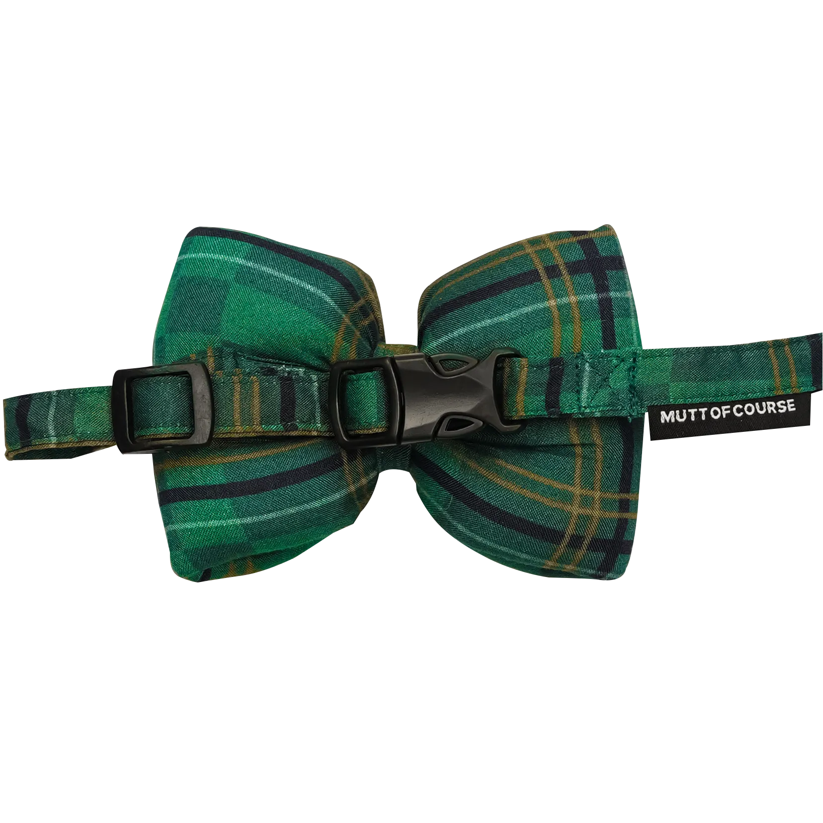 Green Plaid Bow Tie