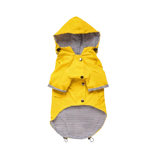 Happy Days Doggy Raincoat in Yellow