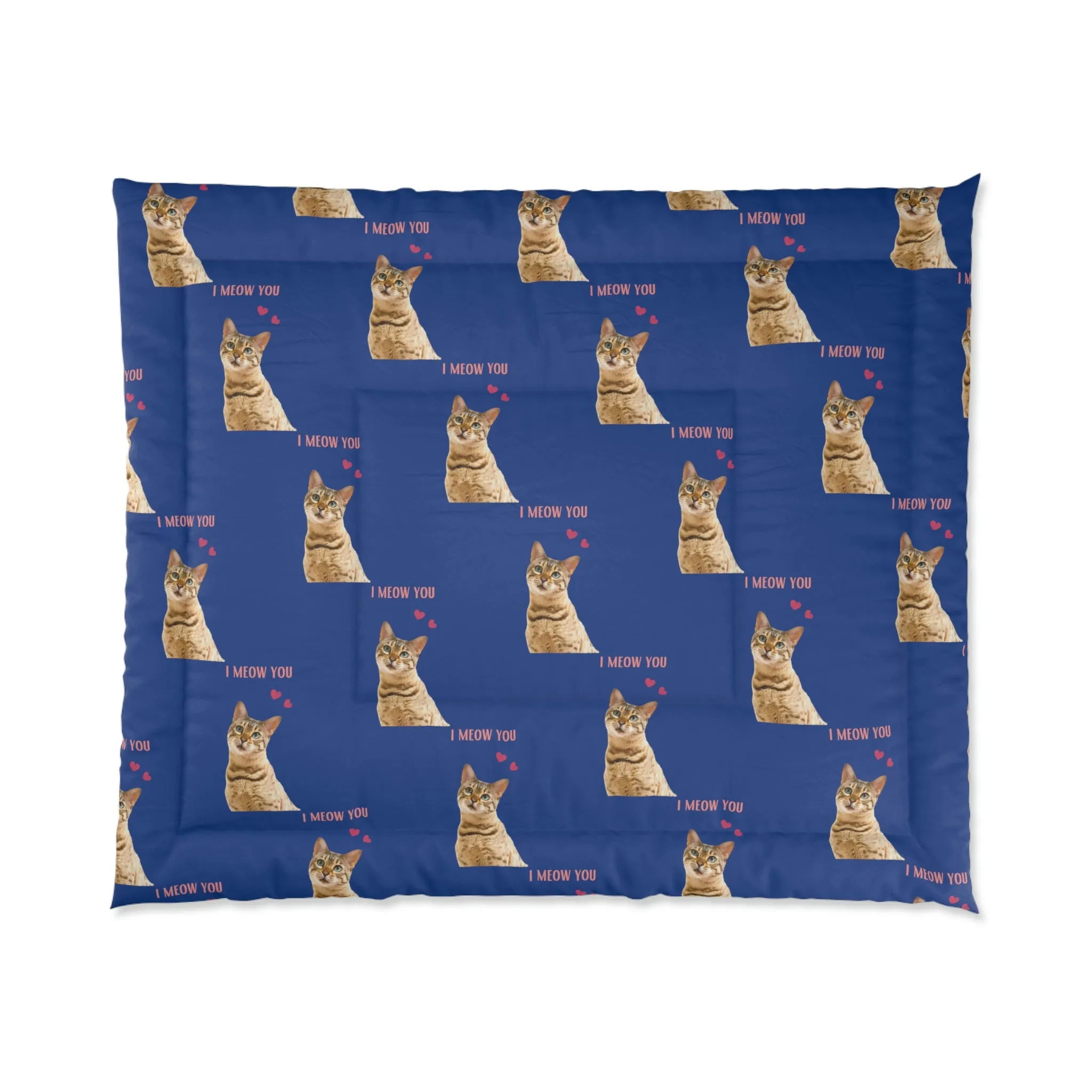 I Meow You Cat POD Comforter