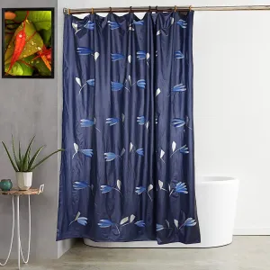 Kuber Industries Shower Curtain & Bathmat Set | Non-Slip Bath mats for Bathroom | Easy-Slide Curtains | Polyester Curtain or Bathmat for Bath Décor | XTL245-3T | 6 Pcs Set | Multicolor