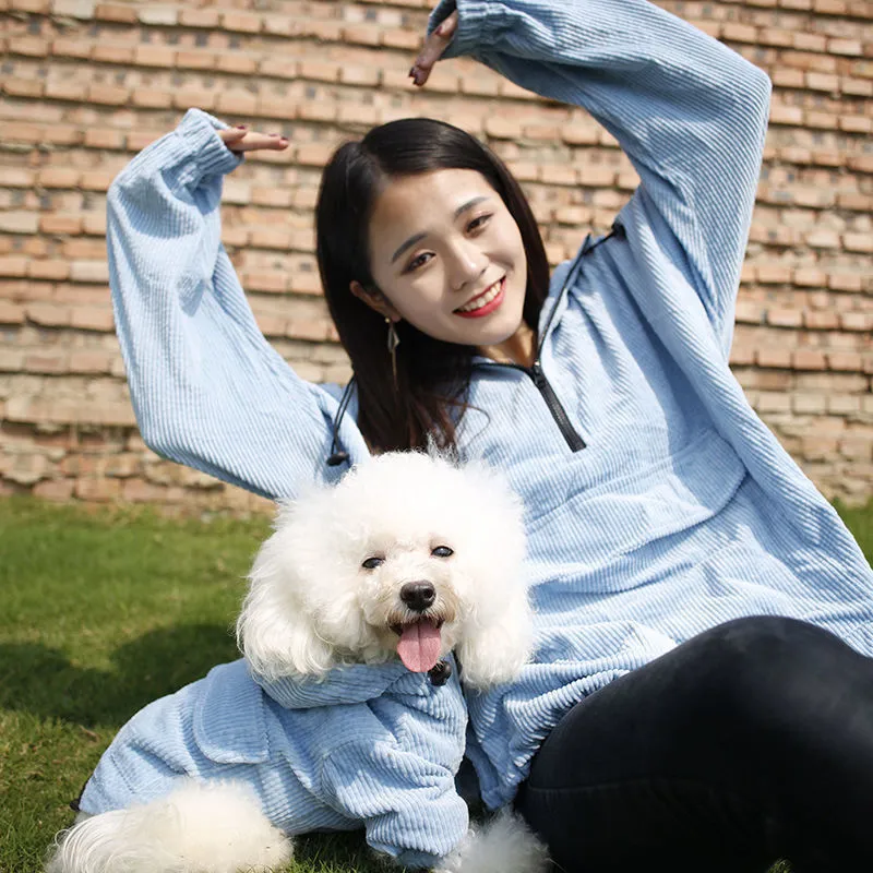 Pet Owner Parent-child Clothes Autumn Coat Small Dog Puppy Clothes Apparel