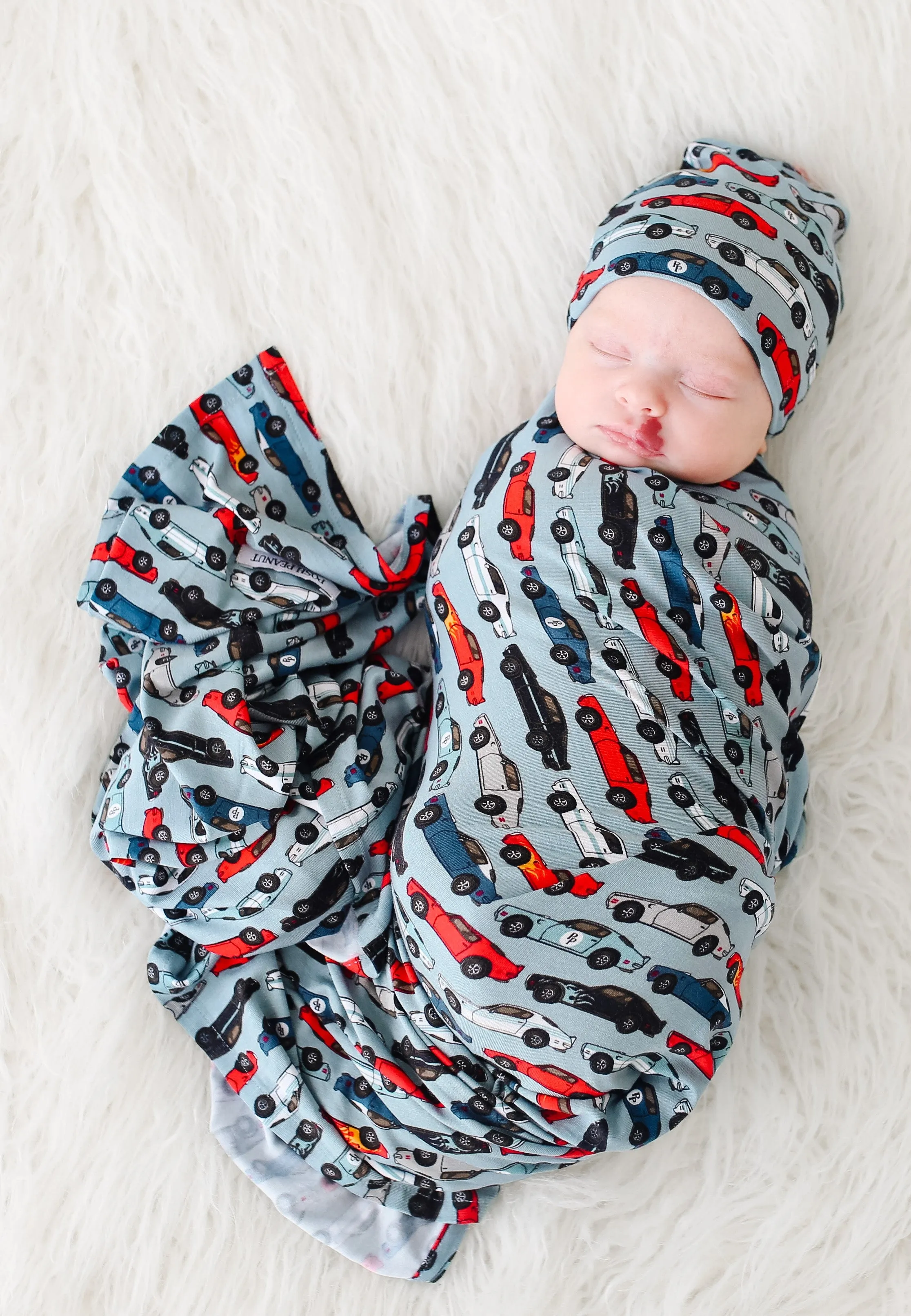 Posh Peanut Miles Swaddle & Beanie Set