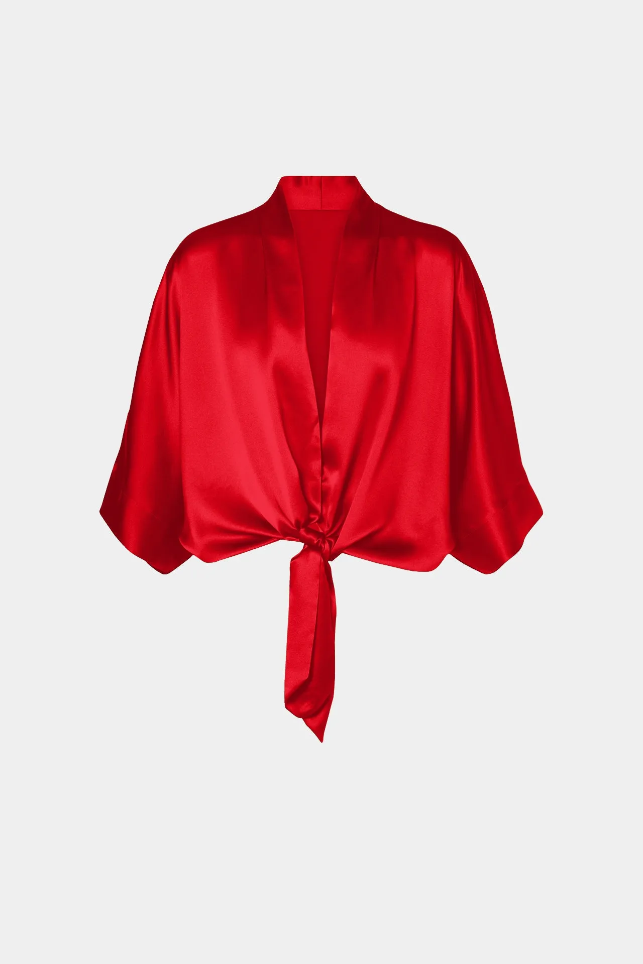 Red Elbow Sleeve Tops
