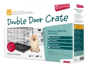 Yours Droolly Double Door Dog Crate