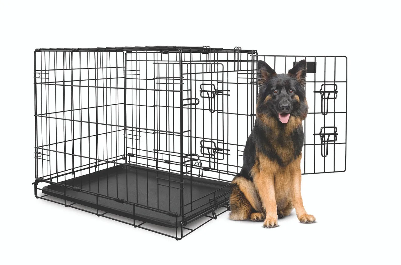Yours Droolly Double Door Dog Crate